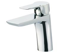 FNX Bathrooms Bubly Lumina Deck Mounted Basin Mixer Tap Brass Chrome Lever Deck