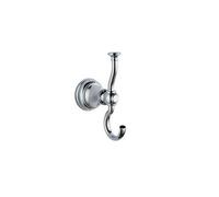FNX Bathrooms Chrome Astley Robe Hook - Wall Mounted Mild Steel Gloss Finish Modern Design