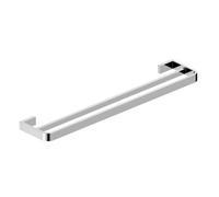 FNX Bathrooms Delta Chrome Double Towel Rail - Wall Mounted Chrome Plated Brass Bathroom Accessory, 598mm