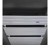 FNX Bathrooms Heated Towel Rail 1213 X 500mm Chrome 1225 Btu 450 Pipe Centres