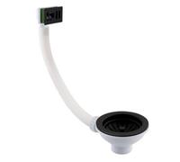 FNX Bathrooms Jtp Kitchen Sink Basket Strainer Waste Square Overflow Matt Black
