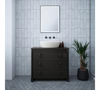 FNX Bathrooms Langley 500X700X27mm Black Frame Led Bathroom Mirror - Tunable White, Dimmable, Demister & Ip44 Rated