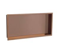 FNX Bathrooms Luxury Brushed Bronze Solid Brass Wet Room Shower Niche - 300X600mm Recessed Storage Shelf