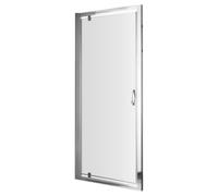 FNX Bathrooms Lyra 1850 X 700mm Pivot Shower Door Chrome 5mm Glass