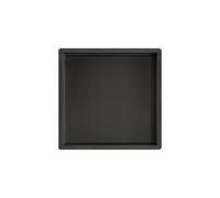 Fnx Bathrooms Matt Black Solid Brass Recessed Shower Niche 300X300mm - Durable Wet Room Wall Storage