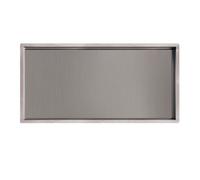 Fnx Bathrooms Pure Stainless Steel Recessed Shower Niche - 300X600mm Wall-Mounted Wet Room Storage Shelf
