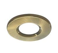 FNX Bathrooms Riga Uno Brushed Gold Round Downlight Bezel - 70mm Cut-Out, Ip65 Rated