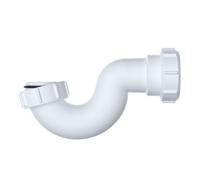 Fnx Bathrooms Shallow P Trap 40mm Bath & Shower Waste Kit - Durable White Polypropylene With 19mm Seal