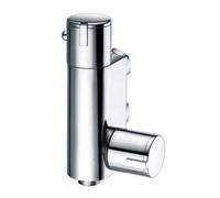 Fnx Bathrooms Thermostatic Shower Bar Valve In Chrome - Vertical Wall-Mounted Design For Safe Bathroom Control