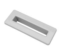 FNX Bathrooms White Rectangle Overflow Insert Plastic Bathroom Basin Sink Hole Cover