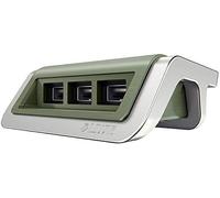 FNX Leitz 3-Port 25w USB Charging Station | Stylish & Compact | Universal Use, Charge Smartphones, Tablet & Other Devices Simultaneosly | German Brand, 3 Year Warranty | Green