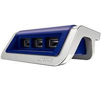 FNX Leitz 3-Port 25w USB Charging Station | Stylish & Compact | Universal Use, Charge Smartphones, Tablet & Other Devices Simultaneosly | German Brand, 3 Year Warranty | Blue