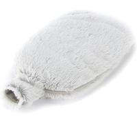 FNX Warmies Microwaveable Bottle | Heatable, Warm & Comfy - Better Than Hot Water Bottle | Plush Faux Fur - Infused with Scented Lavender | for Cold, Pain Relief & Relaxation | Grey, 28cm x 18cm