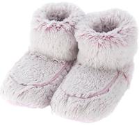FNX Warmies Microwaveable Slippers | Heatable, Warm, Comfy Indoor Boots | Plush Faux Fur - Infused with Relaxing Lavender | For Cold Feet, Pain, Relaxation & Relief | Pink, One Size Fits Most