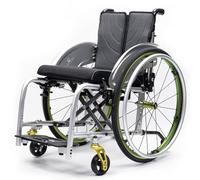 FNXBDPA Lightweight Sports Wheelchair Aluminum, Adult, Foldable, Easy to dismantle, 100KG Load Capacity(GreenB,Seat Width: 40 cm)