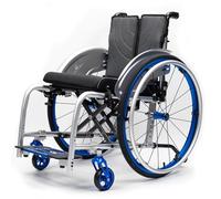 FNXBDPA Lightweight Sports Wheelchair Aluminum, Adult, Foldable, Easy to dismantle, 100KG Load Capacity(Blue,Seat Width: 42 cm)