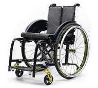 FNXBDPA Sports Wheelchair Lightweight Aluminum Alloy Wheelchair, Adult, Foldable, Easy to dismantle(GreenB,Seat Width: 42 cm)