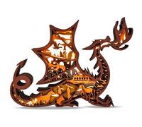 FNYDOX 3D LED Dragon Light, Dragon Lmap, Animals Night Light, Dragon Decor