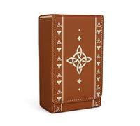 FNYDOX Leather Tarot Card Protective Case - Witch’s Knot Tarot Card Storage Box, Playing Card Accessories Tarot Desk Bag, Tarot Bags and Pouches