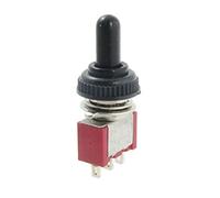 FNYUVNFAF 1pcs 3pin AC 250V 2A 120V 5A on/Off/on Momentary SPDT Toggle Switch+Waterproof Boot L6