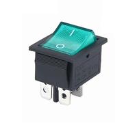FNYUVNFAF 1pcs KCD4 Latching/Momentary Rocker Switch Power Switch I/O l/O/ll 4 Pins/6 Pins with Light 16A 250VAC/25A 250V 20A 125VAC(2position 4PIN G)