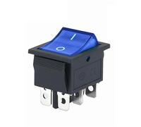FNYUVNFAF 1pcs KCD4 Latching/Momentary Rocker Switch Power Switch I/O l/O/ll 4 Pins/6 Pins with Light 16A 250VAC/25A 250V 20A 125VAC(2position 6PIN B)