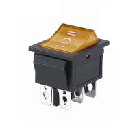 FNYUVNFAF 1pcs KCD4 Latching/Momentary Rocker Switch Power Switch I/O l/O/ll 4 Pins/6 Pins with Light 16A 250VAC/25A 250V 20A 125VAC(3position 6PIN Y)