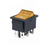 FNYUVNFAF 1pcs KCD4 Latching/Momentary Rocker Switch Power Switch I/O l/O/ll 4 Pins/6 Pins with Light 16A 250VAC/25A 250V 20A 125VAC(2position 6PIN Y)