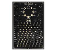 FNYUVNFAF 2025 Lunar Phases Calendar Poster, Zodiac & Moon Cycle Wall Art, Mystical Celestial Decor for Bedroom Study Unframed,08x12inch(20x30cm)