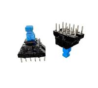 FNYUVNFAF 5PC Self-ejection unlocked switch Reset rebound Double row 12 pin 14 * 10 * 15mm mixer key Touch the button FNYUVNFAF