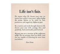 FNYUVNFAF Entrepreneur Office Decor, Life Isn't Fair Business Motivation Quote, Canvas Wall Art for Startup, Home Office or Workspace, Gift for Boss(Unframed,08x12inch(20x30cm))