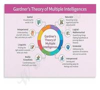 FNYUVNFAF Gardner Theory Poster Learning Style Assessment Visual Auditory Reading Writing Kinesthetic Educational Canvas Wall-Art Living Room Decor Unframed,08x12inch(20x30cm)