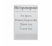 FNYUVNFAF Hooponopono Definition Poster Canvas Print Wall-Art Hawaiian Mantra For Room Bedroom Living Room Decor Unframed,08x12inch(20x30cm)