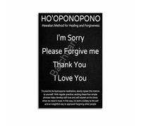 FNYUVNFAF Ho'oponopono Healing Art Print: Forgiveness and Reconciliation Wall Decor for Home and Studio Unframed,16x24inch(40x60cm)