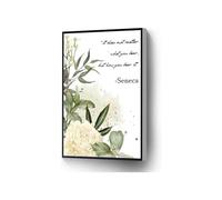 FNYUVNFAF Inspirational Stoic Wisdom Canvas, How You Bear Your Challenges Quote with Floral Design Unframed,08x12inch(20x30cm)