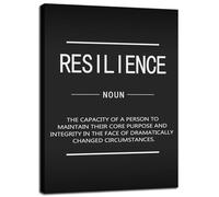 FNYUVNFAF Overcoming Challenges Wall Art - Resilience & Perseverance Quotes on Canvas, Motivational Print for Office, Gym or Living Room Decor Unframed,12x18inch(30x45cm)