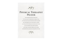 FNYUVNFAF Physical Therapy Office Decor - Therapist Prayer Canvas Wall Art, Inspirational Gift for Healthcare Workers, Clinic Wall Art Blessing Framed,12x18inch(30x45cm)