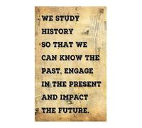 FNYUVNFAF "We Study History Educational Poster - Motivational Social Studies Classroom Sign, Laminated Teacher Decor for Bulletin Boards & School Walls Unframed,16x24inch(40x60cm)