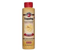 Fo Topping Sauce, Ready to Use Dessert Sauce for Ice Cream, Waffles, Pancakes, Coffee & Milkshakes 1 kg (White Chocolate)