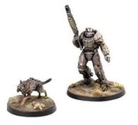 Modiphius Entertainment Fallout Wasteland Warfare X-01 Survivor & Dogmeat Creatures Miniatures Set