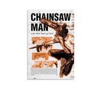 FOADXWVGI Chainsaw Poster Man Japanese Anime Comics Vintage Cover Music Posters for Room Aesthetic Canvas Wall Art Bedroom Decor12x18inch(30x45cm)