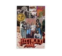 FOADXWVGI Fleetwood Poster Mac Band Music Collage Vintage Music Posters for Room Aesthetic Canvas Wall Art Bedroom Decor12x18inch(30x45cm)