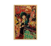 FOADXWVGI My Poster Hero Academia Japanese Anime Comics Music Posters for Room Aesthetic Canvas Wall Art Bedroom Decor12x18inch(30x45cm)