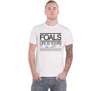 Foals Life Is Yours Songlist T-Shirt in White | Size: Medium Foals White M