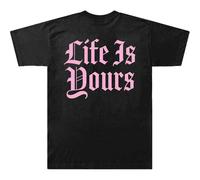 Foals Life Is Yours Text T-Shirt in Black | Size: Medium Foals Black M