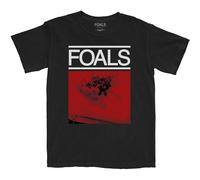 Foals Men's Roses Cotton T-Shirt in Black | Size: 2XL Foals Black 2XL