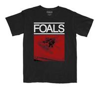 Foals T Shirt Red Roses Band Logo Official Mens Black S