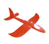 Foam Airplane Glider - 48cm Light Up Hand Launched Gliders Durable Outdoor Play Model | Kids Flying Glider, Parent Child Activity Fun, Backyard Park Throwing Plane Gift For Boys Girls