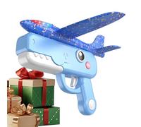 Foam Airplane Toy, Design Flying Glider, 7.87x5.12x1.73 Inches ABS Throw Plane for Kids with Lightweight Build, Outdoor Flying Toy with Fun Action Design, Active Play for Backyard Park Parties
