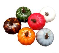Foam Artificial Pumpkins Set Assorted Sizes Autumn Decor(B)